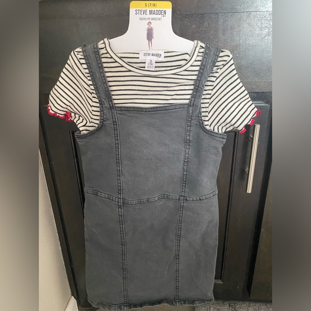 Steve Madden Gray Denim Overalls